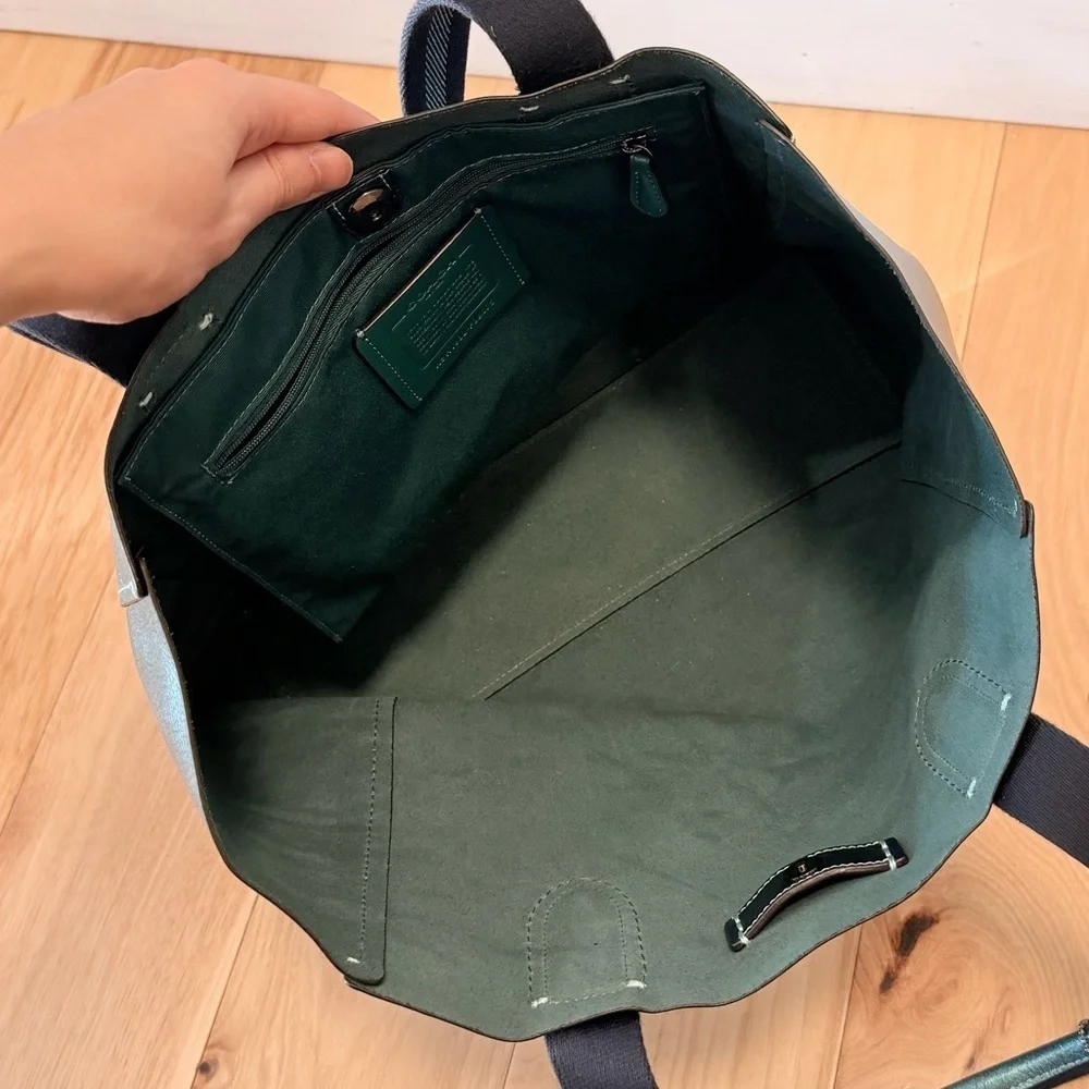 Coach Derby Metallic Tote Bag